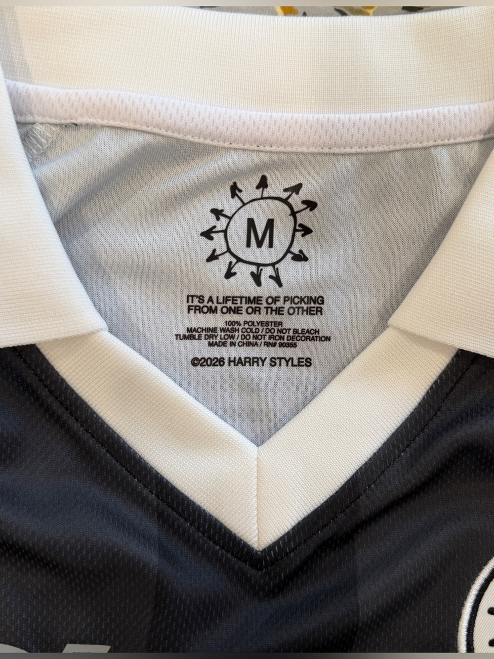 HARRY STYLES TOGETHER TOGETHER TOUR 2026 NYC MSG POP UP SHOP SOCCER JERSEY M - Picture 3 of 5